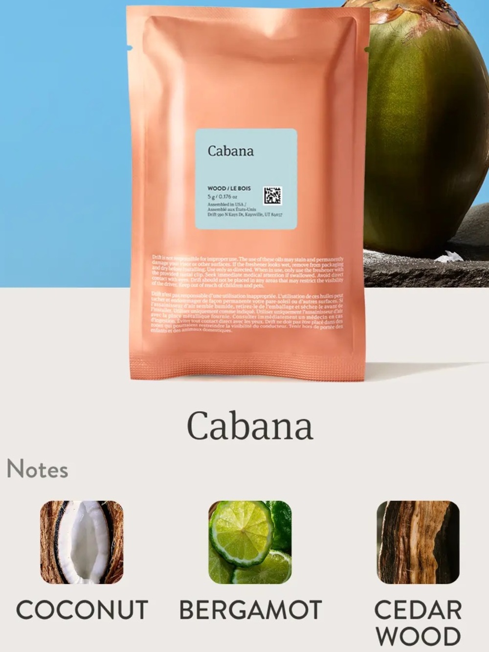 Drift Stone Freshener in Cabana Set of 4 NIB!